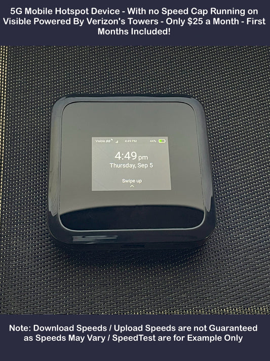 Netgear 5G Hotspot | Visible Wireless Unlimited Internet | 1 Free Month